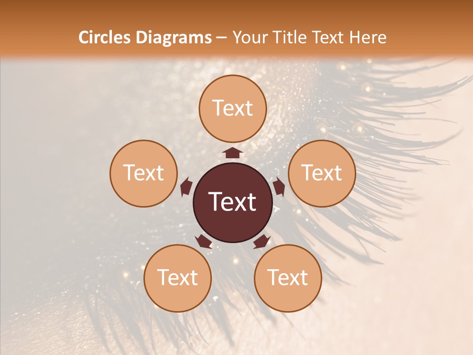 Eyebrow Eye Shadow Closed PowerPoint Template