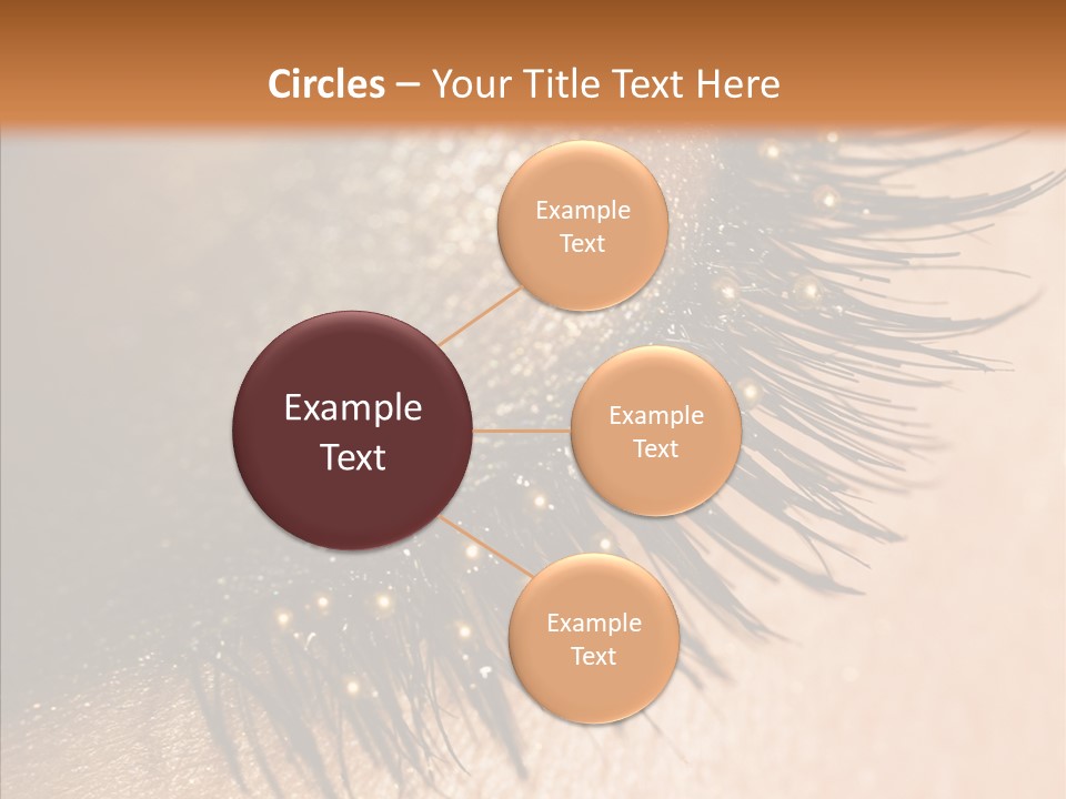 Eyebrow Eye Shadow Closed PowerPoint Template