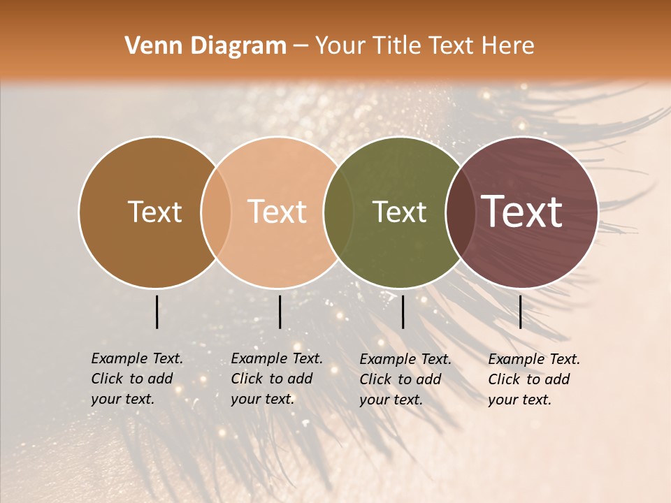 Eyebrow Eye Shadow Closed PowerPoint Template