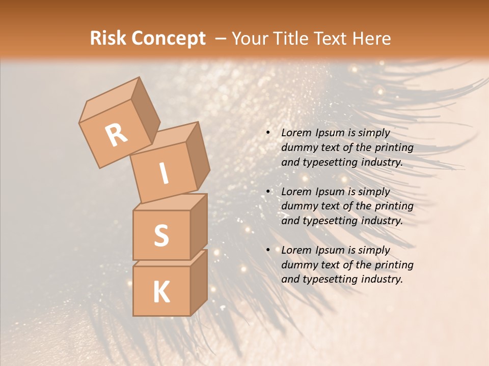 Eyebrow Eye Shadow Closed PowerPoint Template