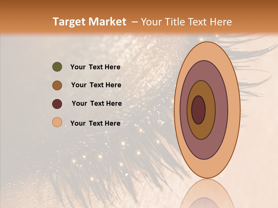 Eyebrow Eye Shadow Closed PowerPoint Template