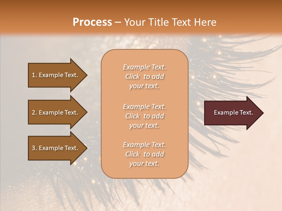 Eyebrow Eye Shadow Closed PowerPoint Template