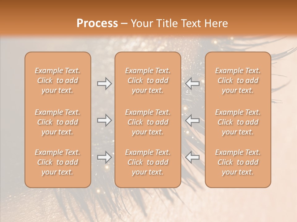 Eyebrow Eye Shadow Closed PowerPoint Template