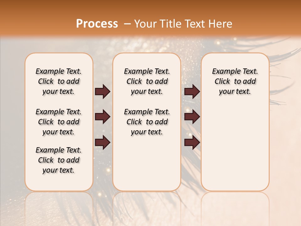 Eyebrow Eye Shadow Closed PowerPoint Template