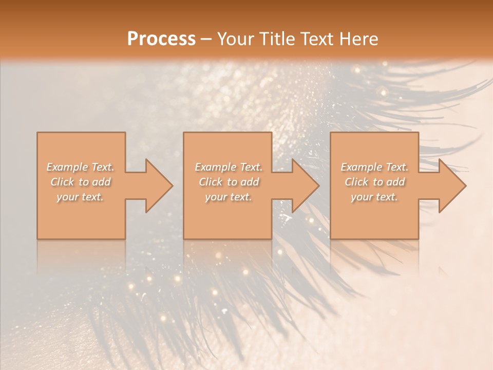 Eyebrow Eye Shadow Closed PowerPoint Template