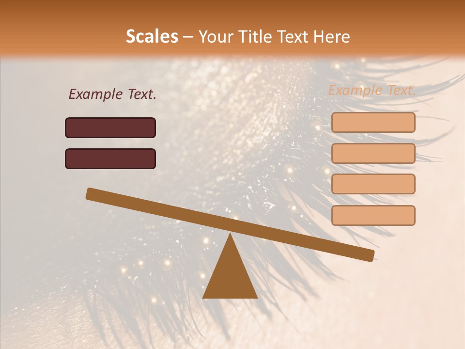 Eyebrow Eye Shadow Closed PowerPoint Template