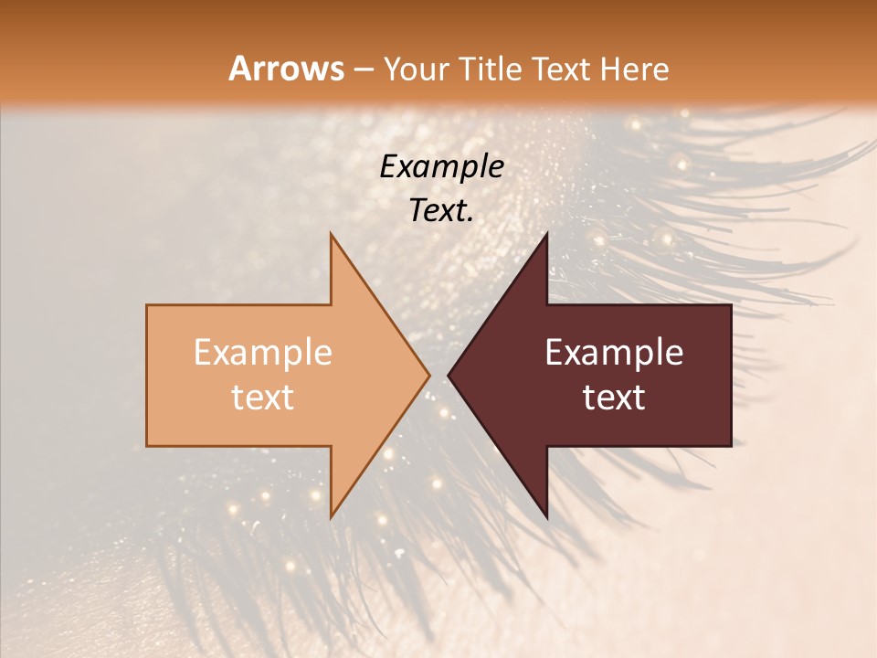 Eyebrow Eye Shadow Closed PowerPoint Template