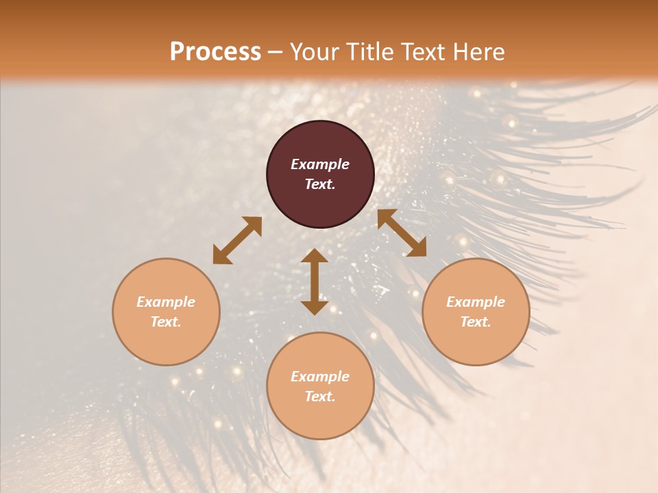 Eyebrow Eye Shadow Closed PowerPoint Template