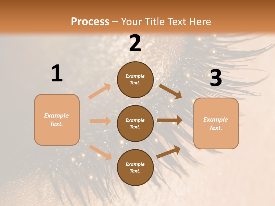 Eyebrow Eye Shadow Closed PowerPoint Template