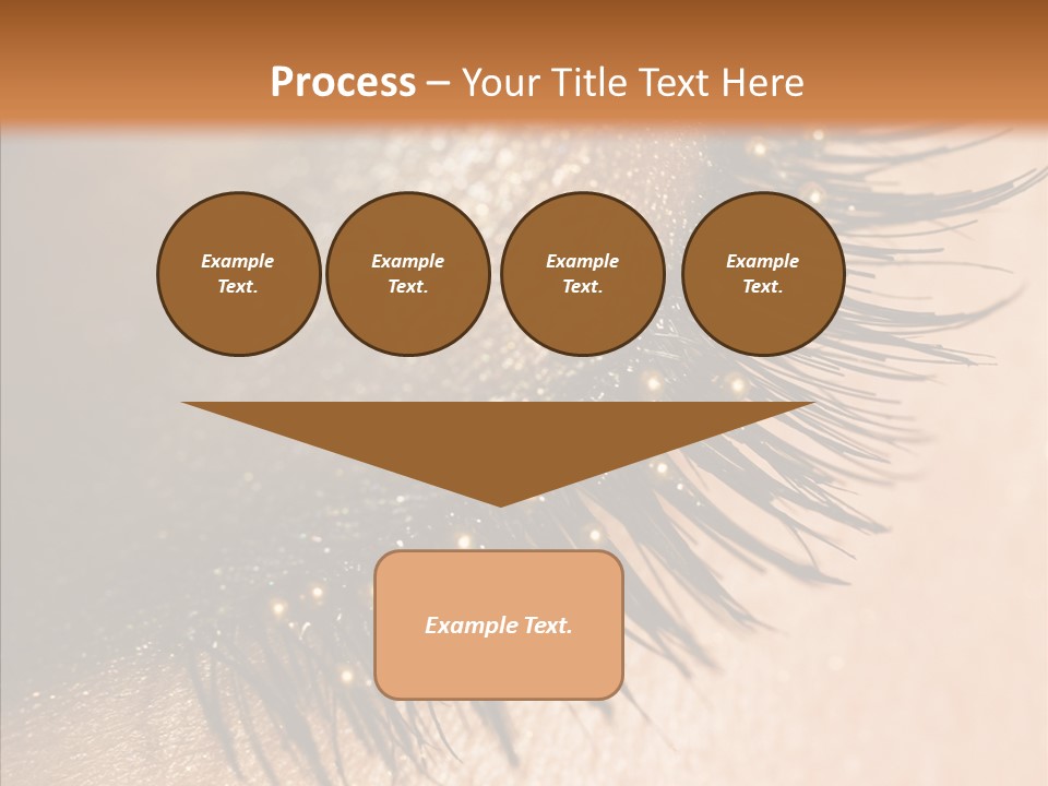 Eyebrow Eye Shadow Closed PowerPoint Template