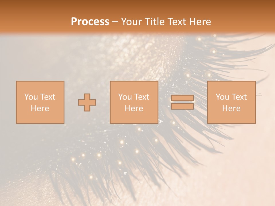 Eyebrow Eye Shadow Closed PowerPoint Template