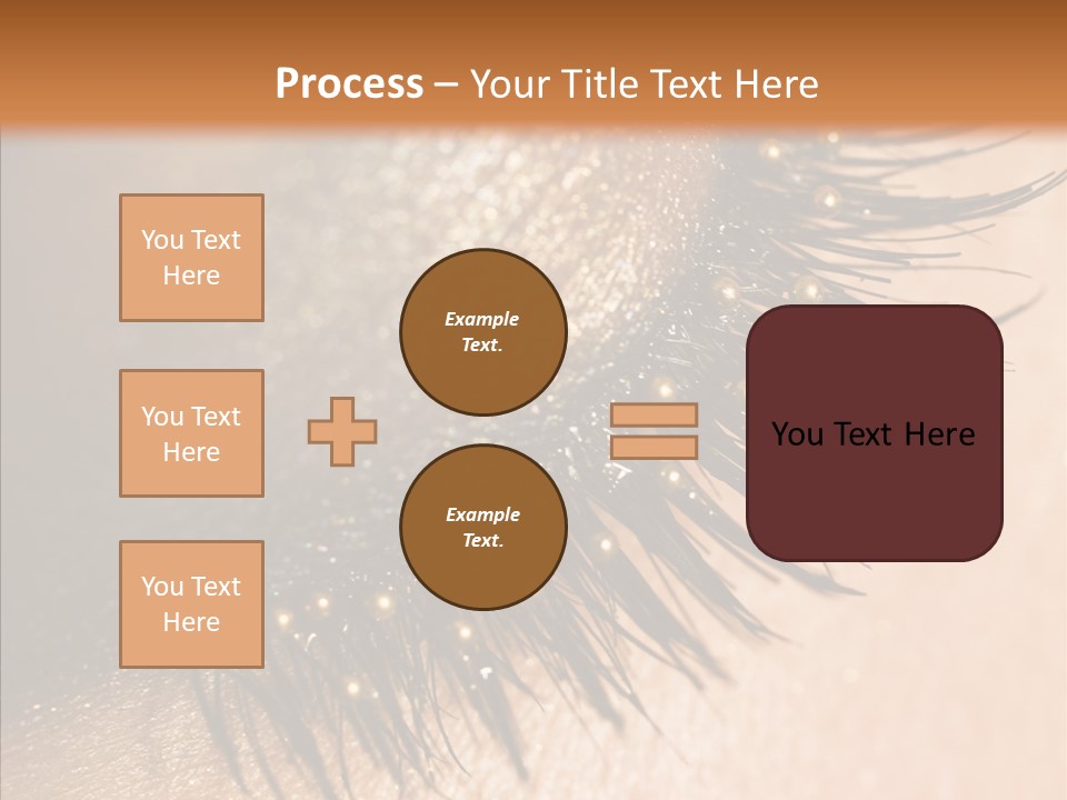 Eyebrow Eye Shadow Closed PowerPoint Template