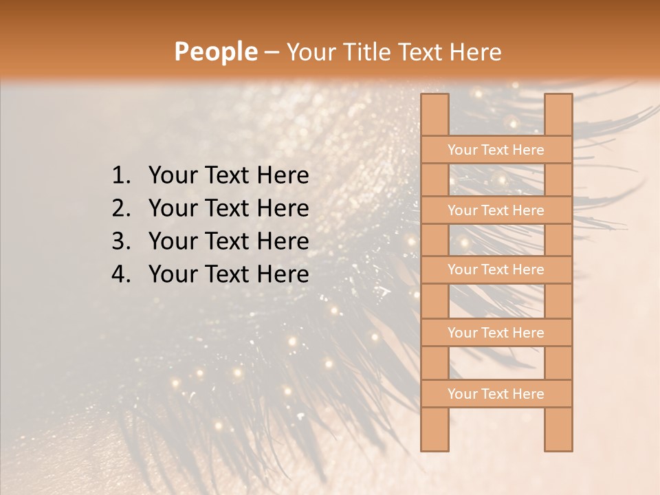 Eyebrow Eye Shadow Closed PowerPoint Template