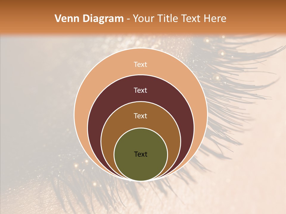 Eyebrow Eye Shadow Closed PowerPoint Template