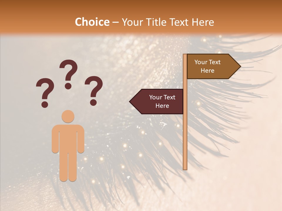 Eyebrow Eye Shadow Closed PowerPoint Template