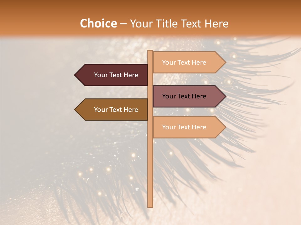 Eyebrow Eye Shadow Closed PowerPoint Template