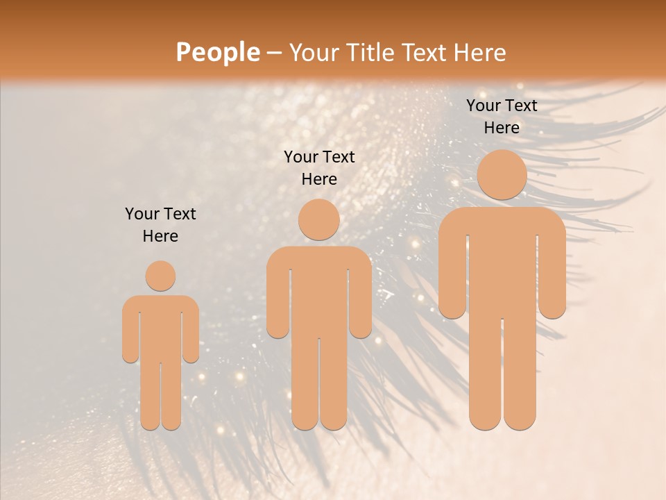 Eyebrow Eye Shadow Closed PowerPoint Template