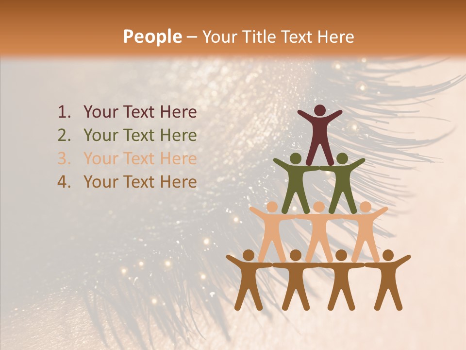 Eyebrow Eye Shadow Closed PowerPoint Template