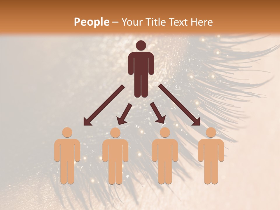 Eyebrow Eye Shadow Closed PowerPoint Template