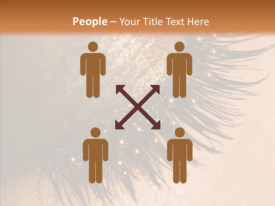 Eyebrow Eye Shadow Closed PowerPoint Template