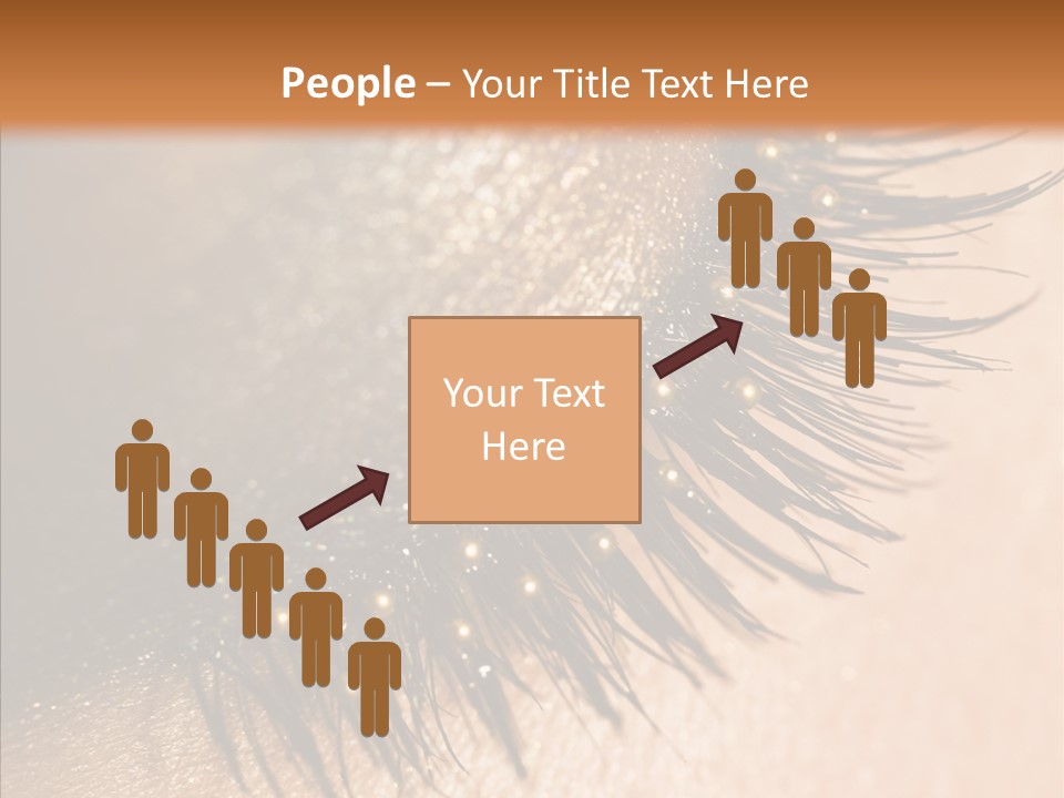 Eyebrow Eye Shadow Closed PowerPoint Template