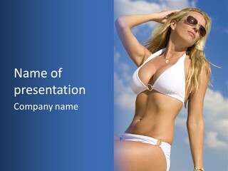 Sun Tan Sunshine Outside PowerPoint Template