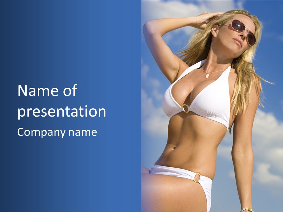 Sun Tan Sunshine Outside PowerPoint Template