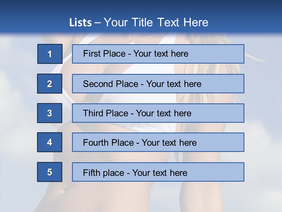 Sun Tan Sunshine Outside PowerPoint Template