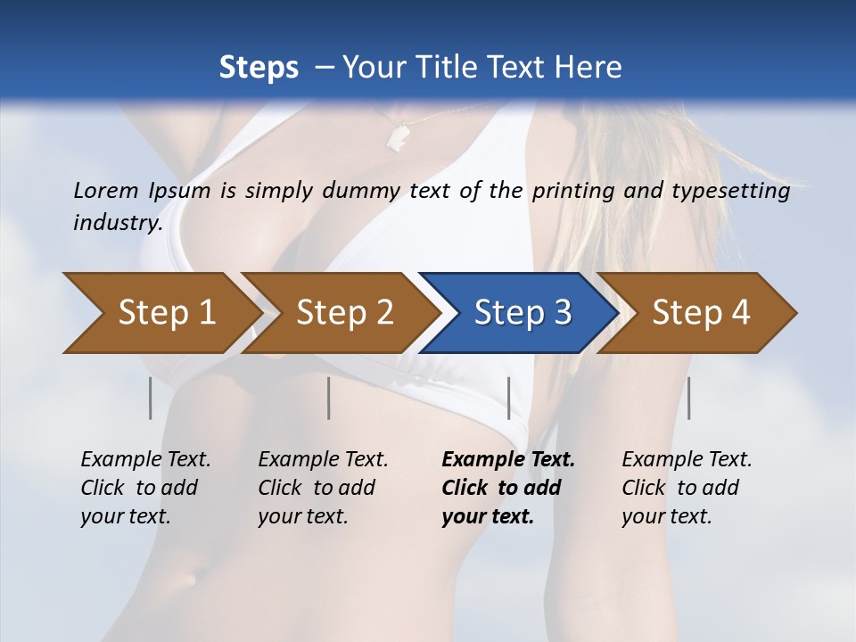 Sun Tan Sunshine Outside PowerPoint Template