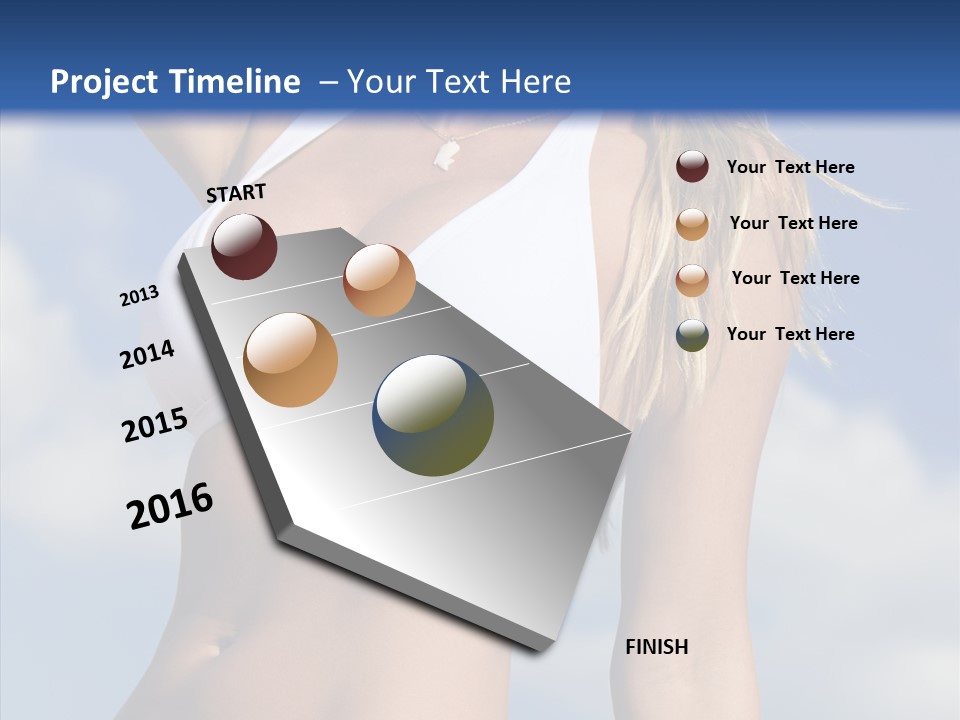 Sun Tan Sunshine Outside PowerPoint Template