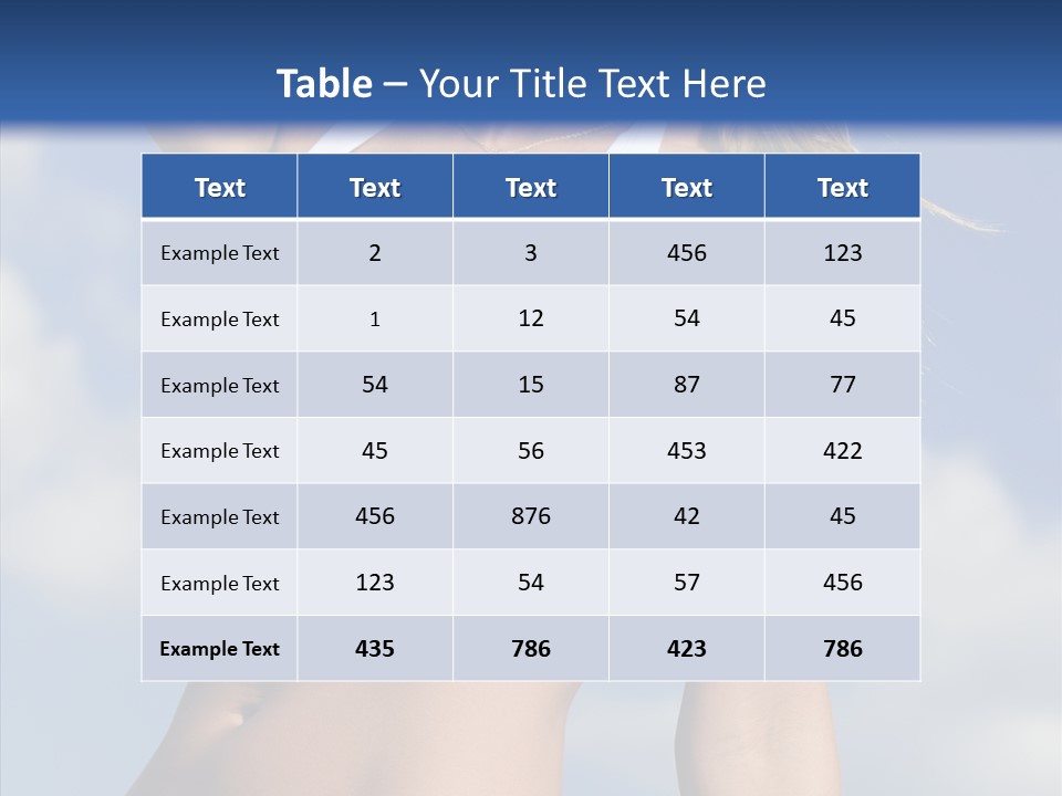 Sun Tan Sunshine Outside PowerPoint Template