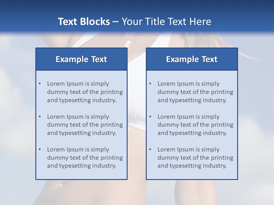 Sun Tan Sunshine Outside PowerPoint Template