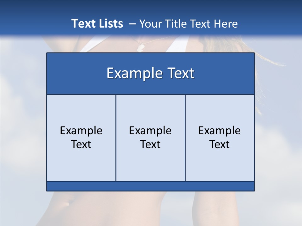Sun Tan Sunshine Outside PowerPoint Template