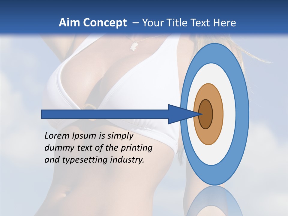 Sun Tan Sunshine Outside PowerPoint Template