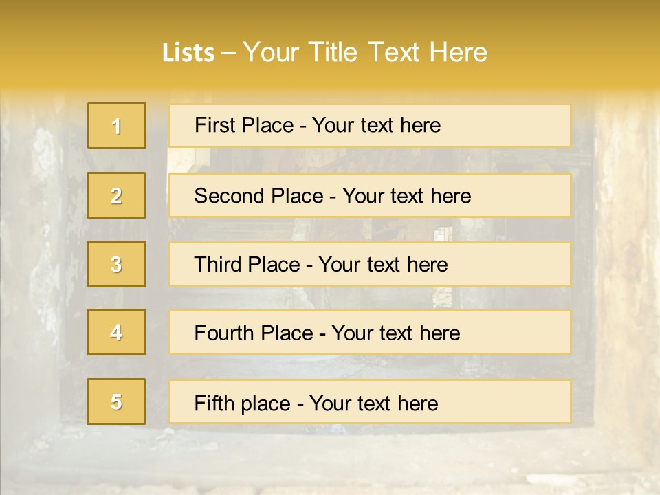 Ruin Vestibule Home PowerPoint Template