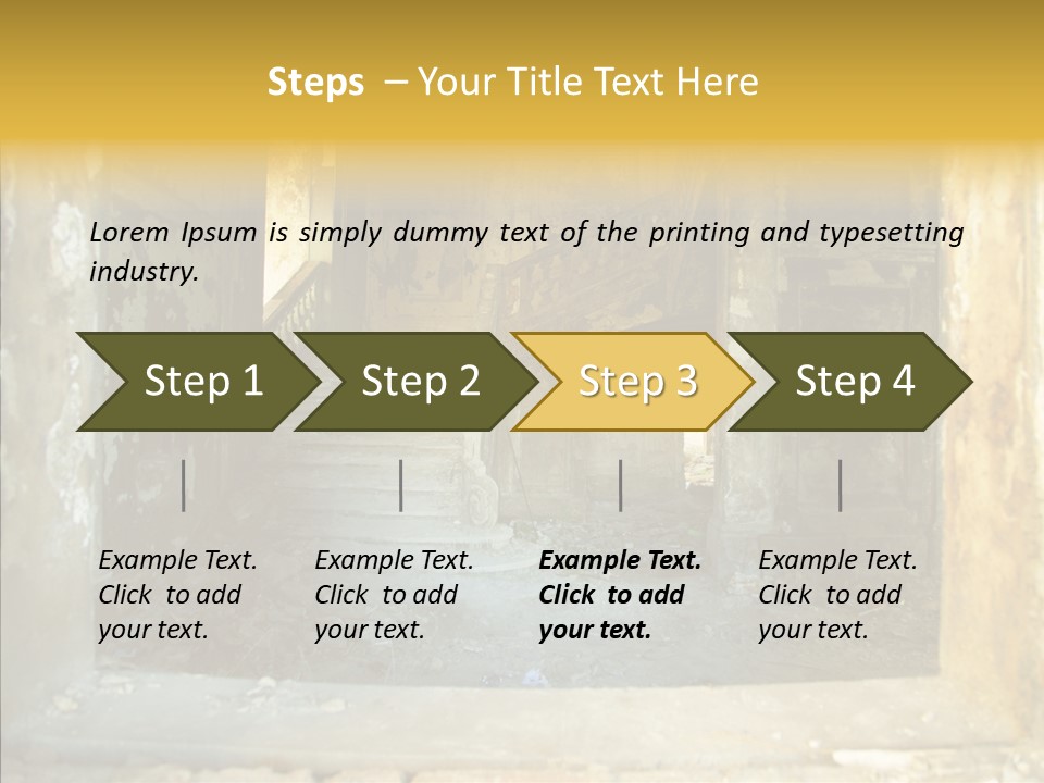 Ruin Vestibule Home PowerPoint Template