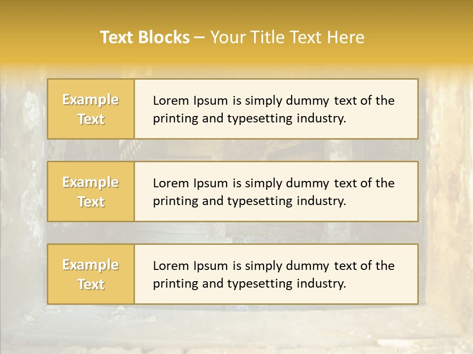 Ruin Vestibule Home PowerPoint Template