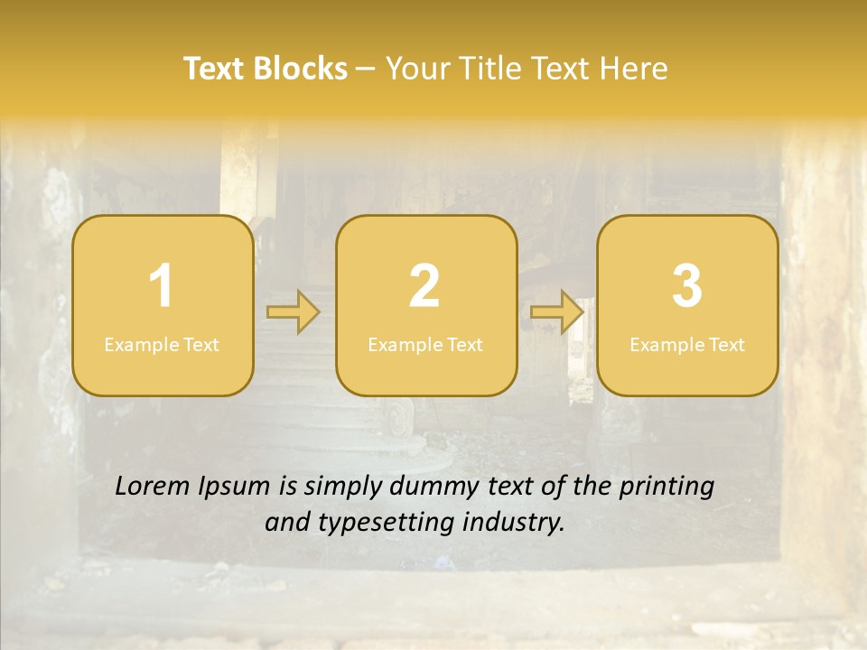 Ruin Vestibule Home PowerPoint Template