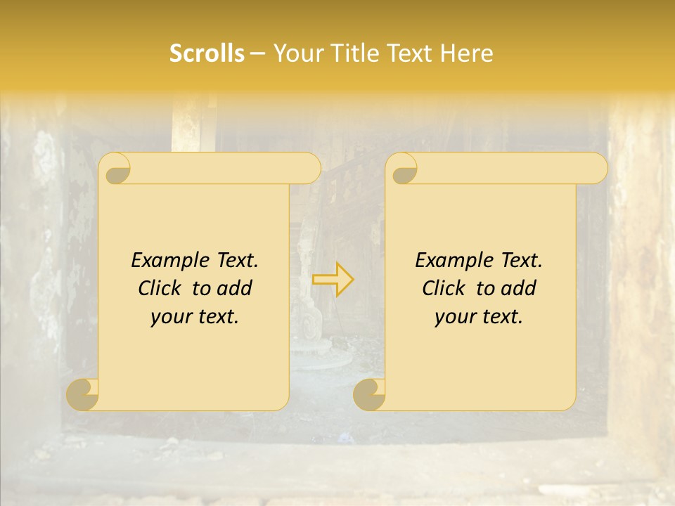 Ruin Vestibule Home PowerPoint Template