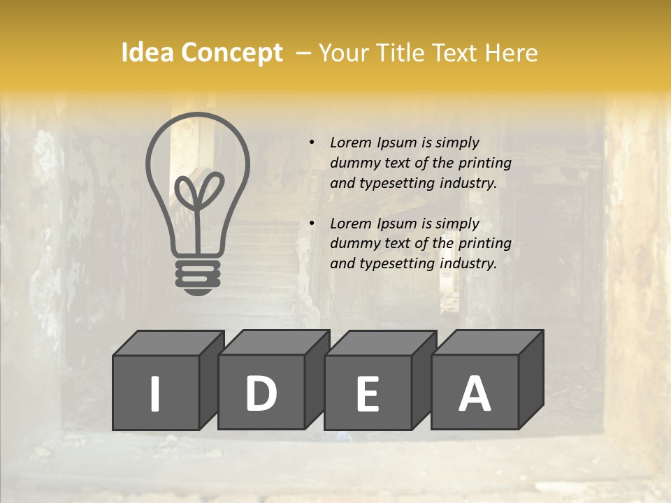 Ruin Vestibule Home PowerPoint Template