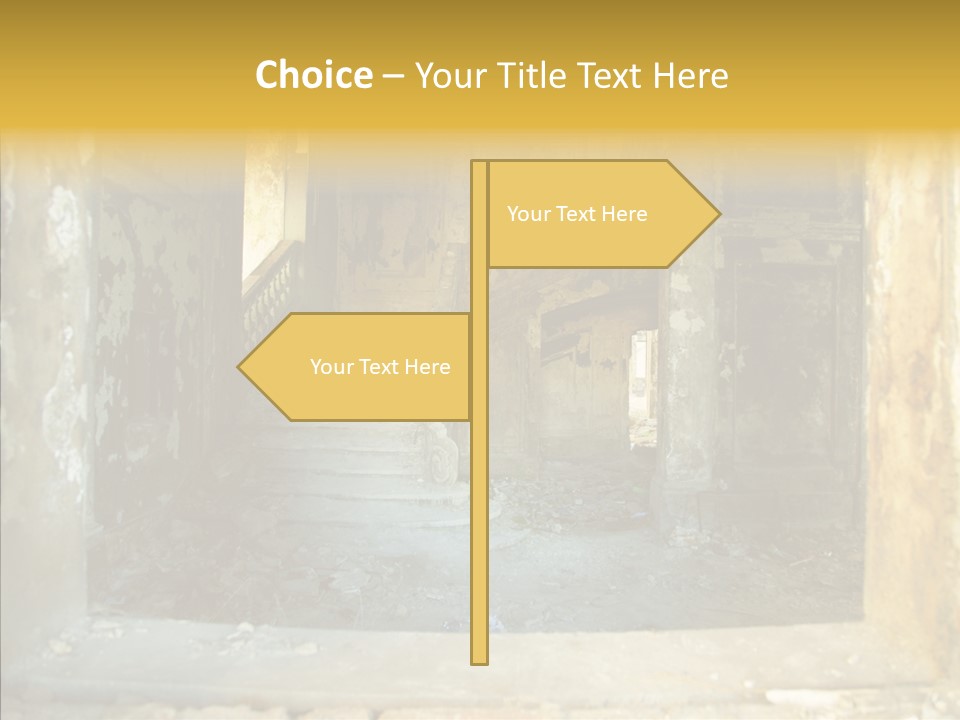 Ruin Vestibule Home PowerPoint Template