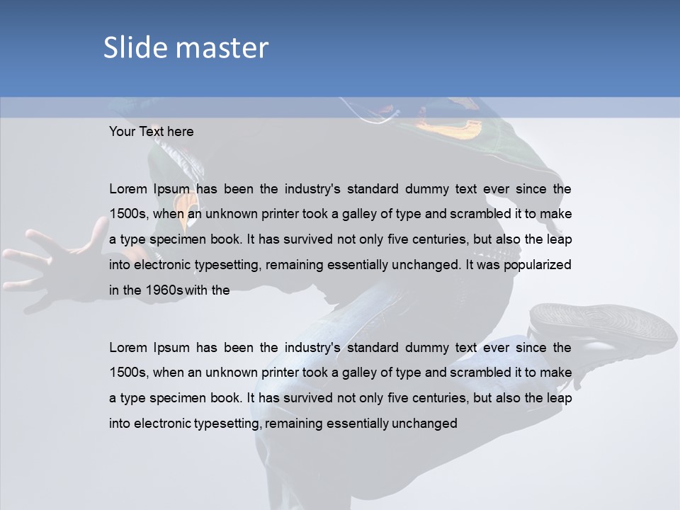 Aerobics Hop Exercise PowerPoint Template