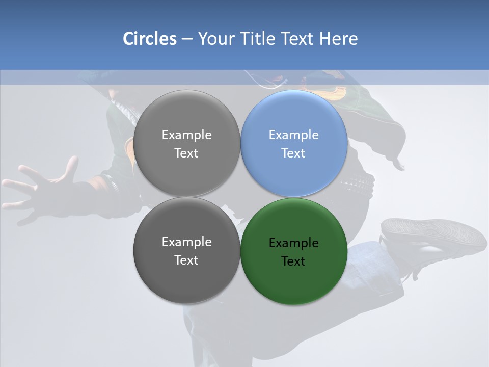 Aerobics Hop Exercise PowerPoint Template