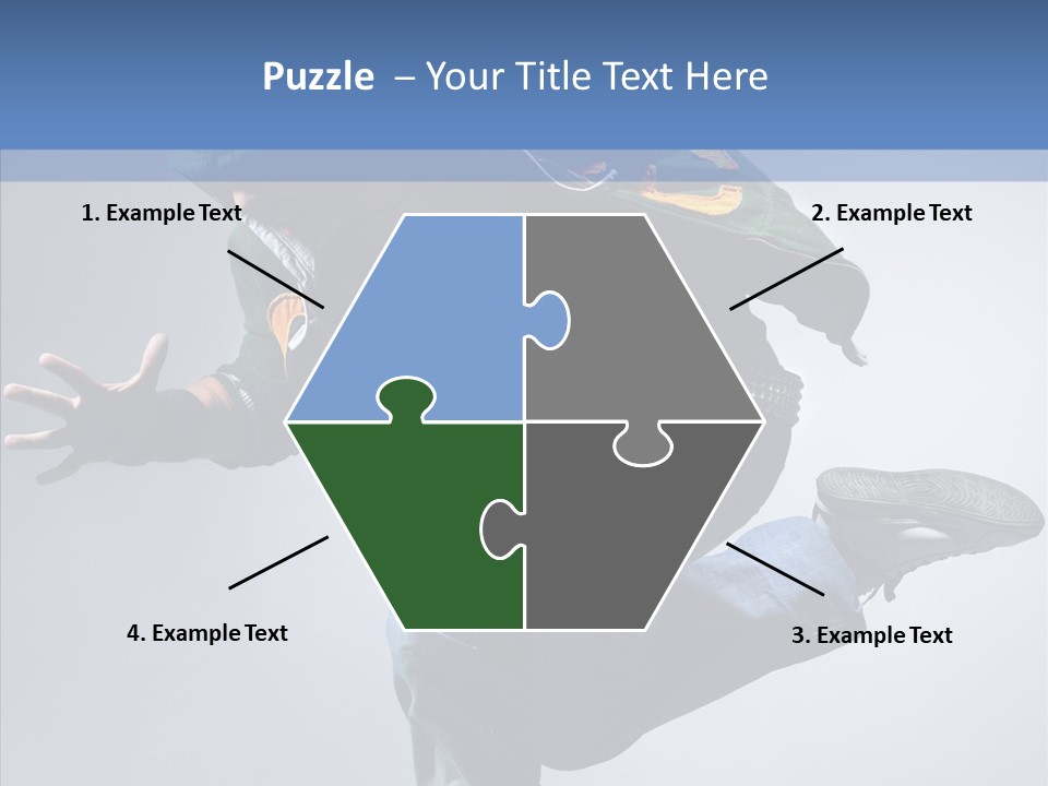 Aerobics Hop Exercise PowerPoint Template