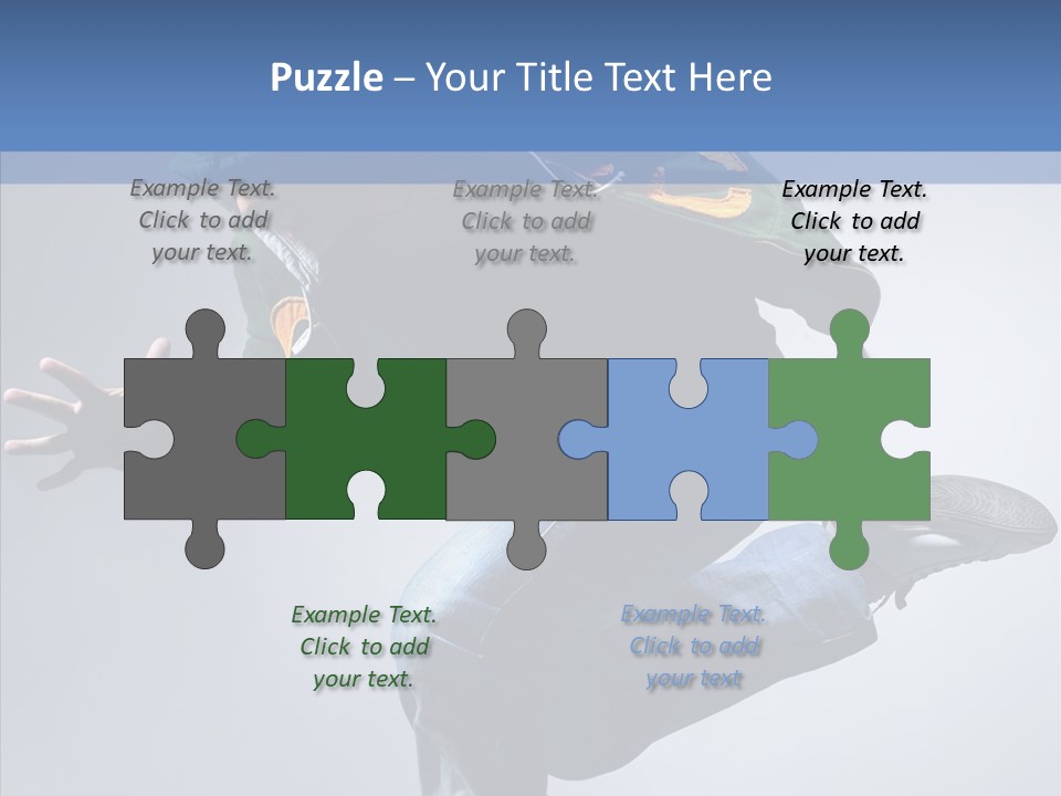 Aerobics Hop Exercise PowerPoint Template