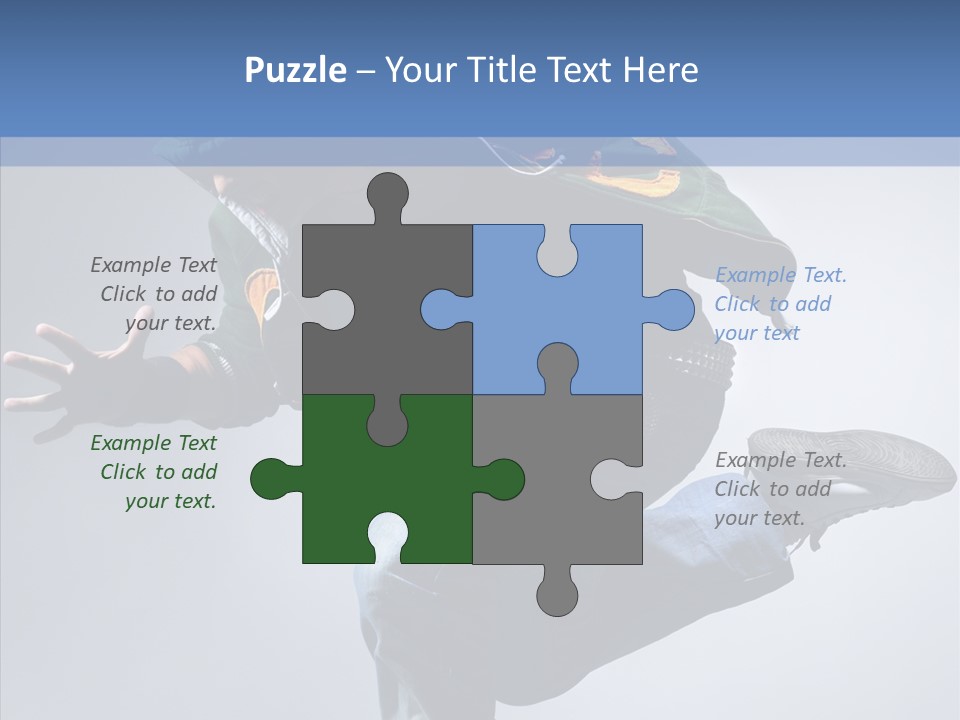 Aerobics Hop Exercise PowerPoint Template