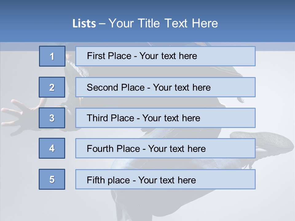 Aerobics Hop Exercise PowerPoint Template