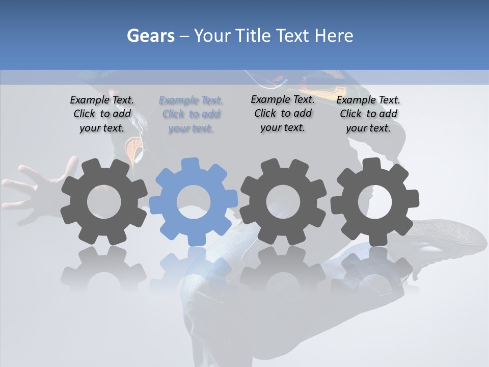 Aerobics Hop Exercise PowerPoint Template