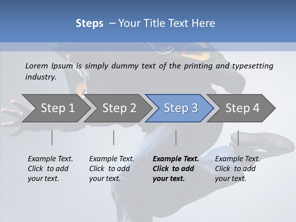 Aerobics Hop Exercise PowerPoint Template