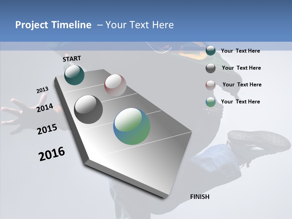 Aerobics Hop Exercise PowerPoint Template